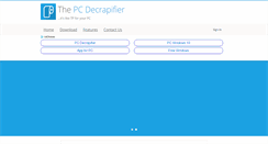 Desktop Screenshot of pcdecrapifier.com